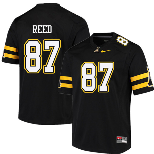 Men #87 Collin Reed Appalachian State Mountaineers College Football Jerseys Sale-Black